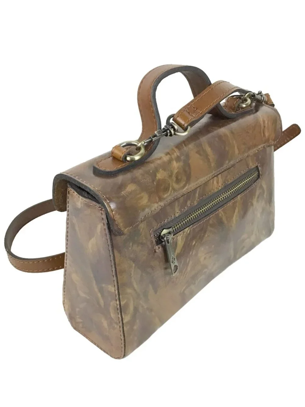 Patricia Nash Chauny Leather Satchel Bag